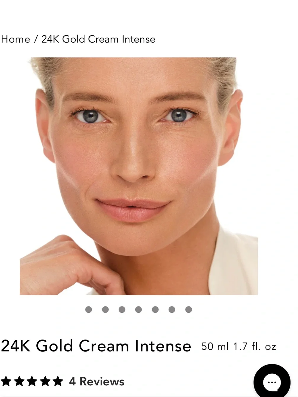 New in box, full size Chantecaille 24K Gold Cream Intense - White & Gold
